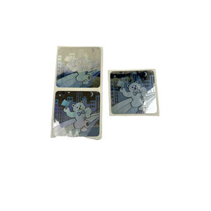 Sandylion Sticker Vintage Sheet LOT 3 Bear Rare 80s Reflective Pearlized Prism